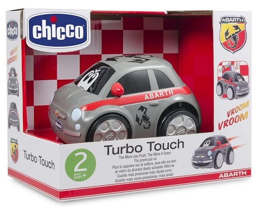 מכונית מיני פיאט ABARTH מונעת על קפיץ עם אפקטים קוליים 