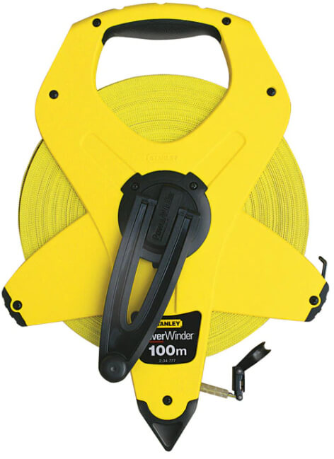 רולטקה 100 מטר STANLEY POWER WINDER פיברגלס 