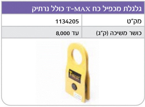 גלגלת מכפיל כח ל-8000 ק