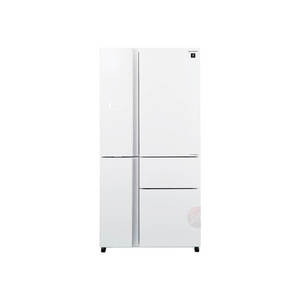 מקרר 5 דלתות 661 ליטר דגם SJR9732WH SHARP בצבע זכוכית לבנה