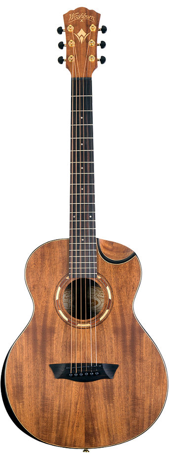 גיטרה אקוסטית מיני Washburn G-Mini 55 Koa