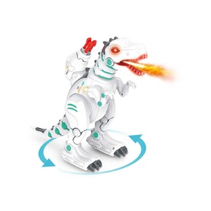 רובוט דינוזאור חכם FIREDINO ROBOT עם אפקטים של עשן ואש, צלילים, ריקודים, ירי חצים וסוללה נטענת