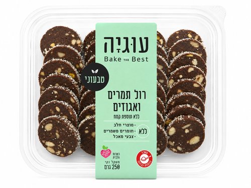רול תמרים ואגוזים טבעוני - עוגיה