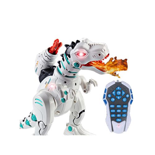 רובוט דינוזאור חכם FIREDINO ROBOT עם אפקטים של עשן ואש, צלילים, ריקודים, ירי חצים וסוללה נטענת