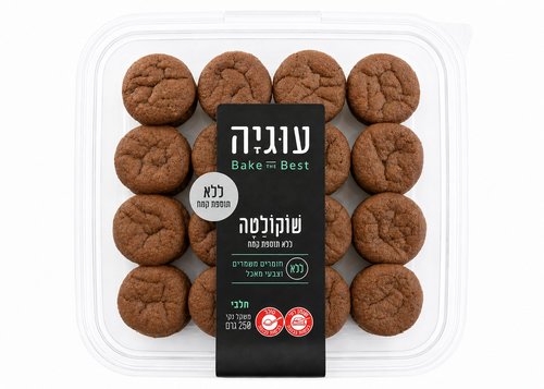 עוגיות שוקולטה ללא תוספת קמח - עוגיה