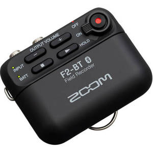 מקליט סאונד עם מיקרופון דש Zoom F2-BT Bluetooth