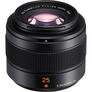 עדשה .Panasonic Leica DG Summilux 25mm f/1.4 II ASPH