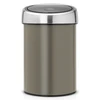 פח טאץ 3 ליטר פלטינום, כולל תליה Brabantia
