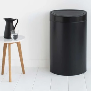 פח טאץ אובלי 40 ליטר שחור מט Brabantia + משלוח חינם