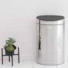 פח טאץ אובלי 40 ליטר ניקל מבריק Brabantia + משלוח חינם