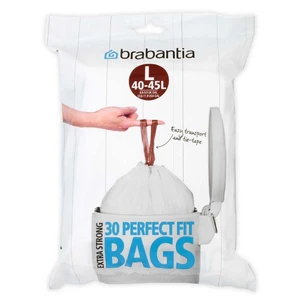 שקיות לפח אשפה 40 -45 ליטר 40 יח" Brabantia - קוד L