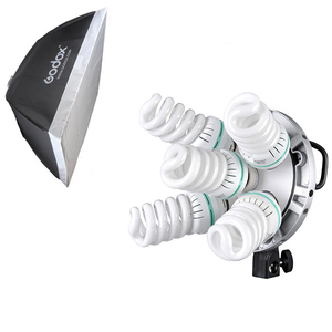 תאורה קבועה ל-5 נורות כולל סופטבוקס Godox TL-5K with 60X60cm softbox