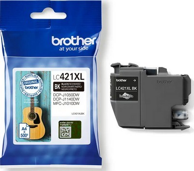 ראש דיו שחור מקורי Brother LC421XLBK