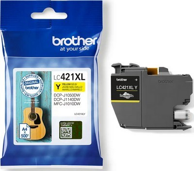  ‏ראש דיו צהוב מקורי Brother LC421XLY