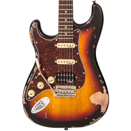 זוית נוספת גיטרה חשמלית שמאלית Vintage V6H ICON HSS