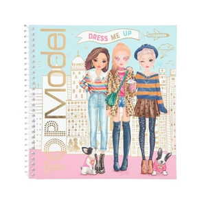חוברת יצירה טופ מודל DRESS ME UP חוברת מדבקות