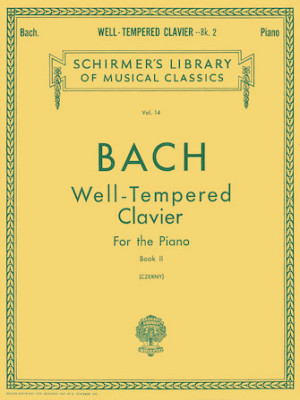 ספר תווים Bach Well Tempered Clavier – Book 2 Schirmer