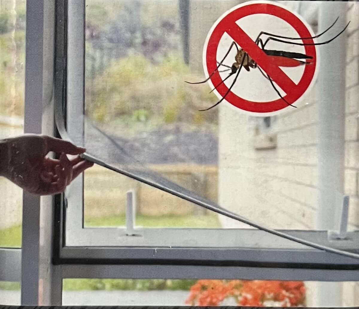 ערכת רשת נגד יתושים ומעופפים מגנטית לחלון  DIY ליתושים ומעופפים מסגרת אפורה 