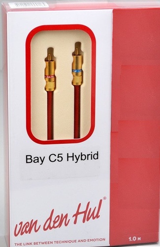 כבל אודיו RCA באורך 1 מטרים  מבית VAN DEN HUL דגם The Bay C5