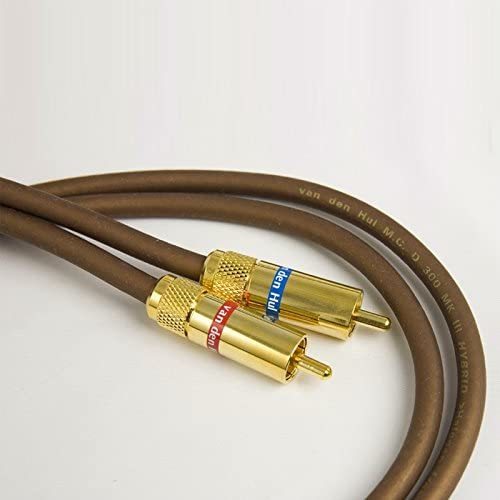 כבל אודיו RCA בארוך 1 מטרים מבית VAN DEN HULL דגם D-300 III