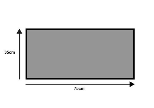 שטיח ORIGINAL RAVEN BLACK floor mat 35X75  