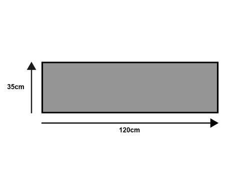 שטיח ORIGINAL RAVEN BLACK floor mat 35X120  