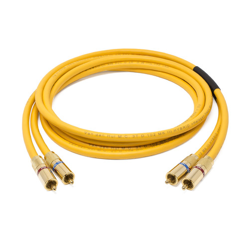 כבל אודיו RCA באורך 1 מטרים מבית VAN DEN HUL דגם D 102 MK III