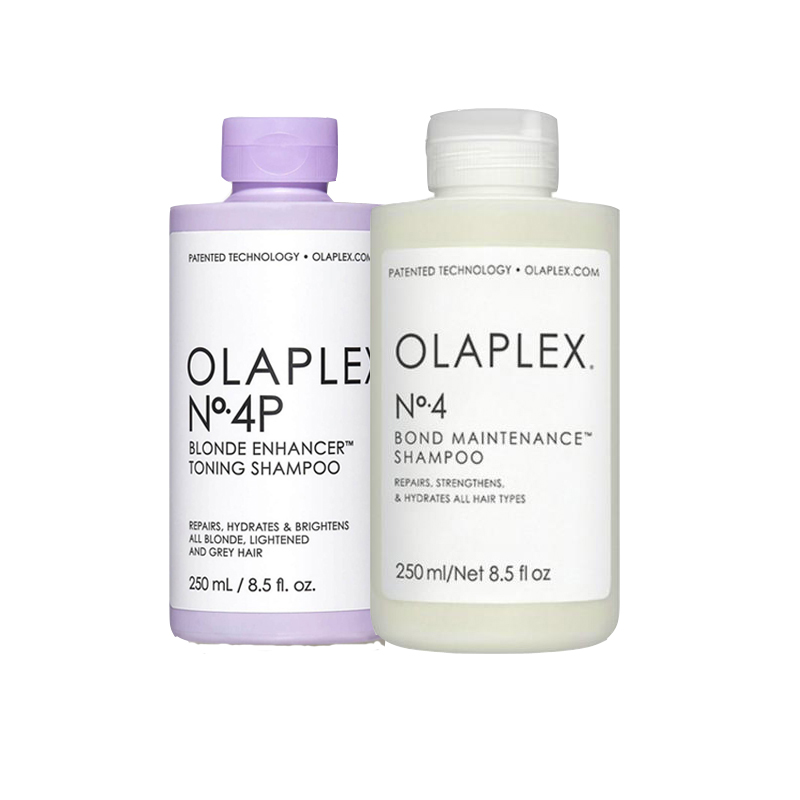 אולפלקס מארז 4+4p שמפו ושמפו סילבר Olaplex 4+4p Silver