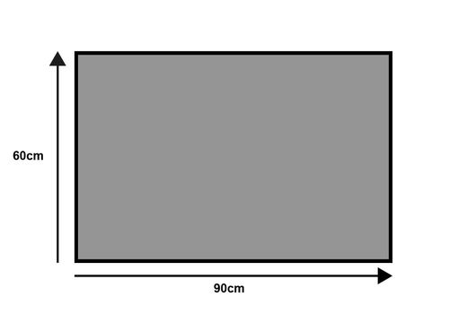 שטיח  ORIGINAL RAVEN BLACK floor mat 60X90