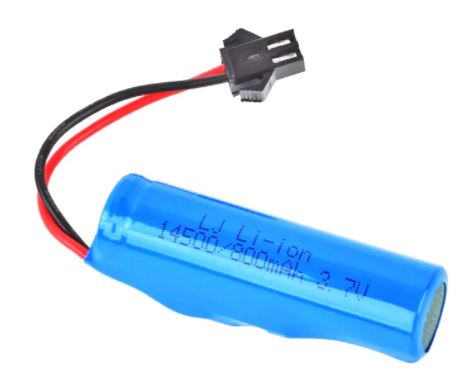 סוללת ליתיום נטענת 3.7V AA 800MAH 14500 