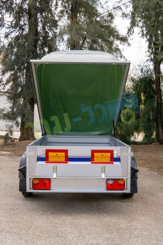 נגרר סגור עם מכסה למשקל 750 ק