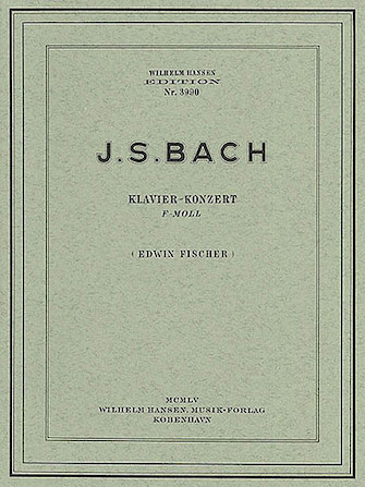 ספר תווים Bach: Piano Concerto In F Minor (Two Pianos)