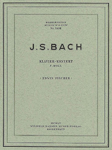 ספר תווים Bach: Piano Concerto In F Minor (Two Pianos)