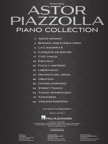 ספר תווים Astor Piazzolla Piano Collection