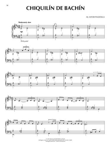 ספר תווים Astor Piazzolla Piano Collection