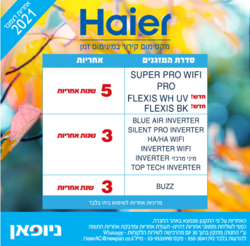 מבצעי אחריות ינואר 01/22
