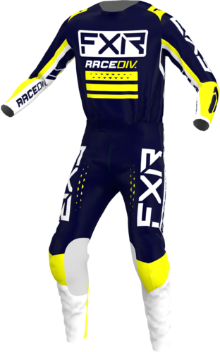 חליפת אף אקס אר קלאצ' כחול / צהוב FXR CLUTCH PRO 