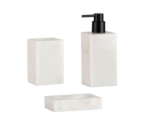 סבוניה מלבנית שיש לבן MARBLE