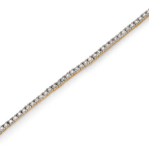 צמיד טניס יהלומים 1.0ct מזהב 14K
