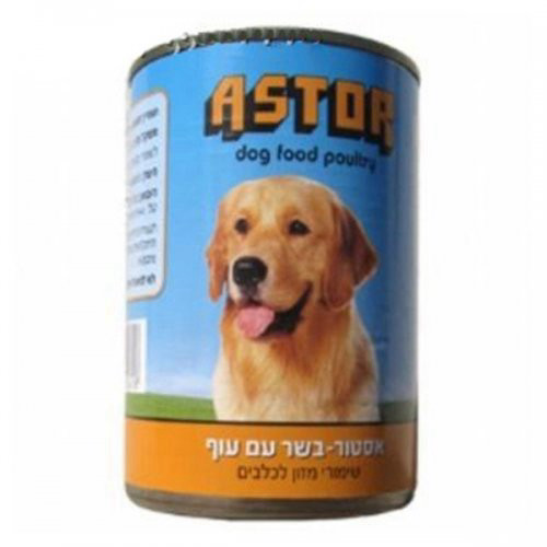 אסטור שימורים לכלב 400 גרם – בשר עוף