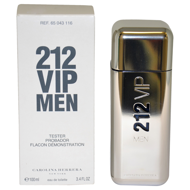 בושם לגבר קרולינה הררה טסטר CAROLINA HERRERA 212 VIP MEN 100 ML E.D.T TESTER
