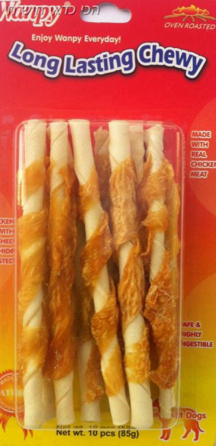 חטיף וונפי- סיגר ג'רקי בציפוי עוף
