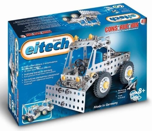 קיט בניה והרכבה ממתכת - דחפור, גרר ומשאית 170 חלקים eitech - eitech ...