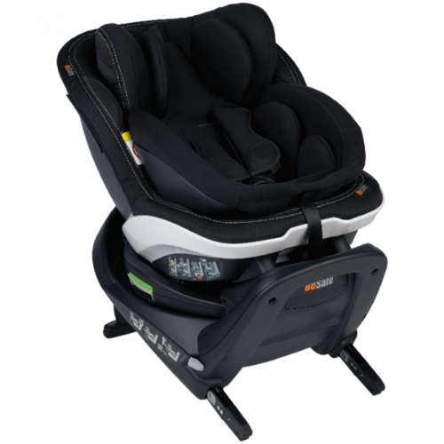כסא בטיחות iZi Turn B מסתובב 360 עם קונכיית ההגנה הקשיחה (Shell) מגיל לידה צבע שחור