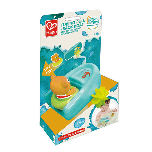 משחק צעצוע אמבטיה דוב בסירת מירוץ  - HAPE