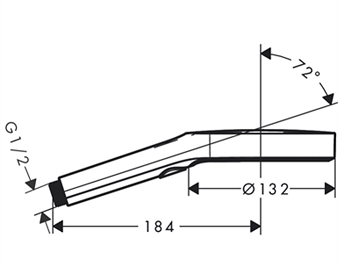 26864700 HANSGROHE מזלף ריינפיניטי 130 מ