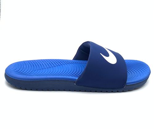 כפכפי נייקי בצבע כחול Nike kawa Slide Print (GS/PS) 