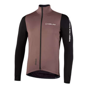 מעיל חורף לרכיבת אופניים לגברים NEW CARENA JKT1 חום-שחור מחמם מנדף שובר רוח ודוחה מים