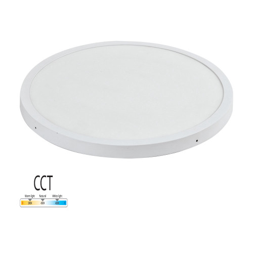 גוף תאורה לבן עגול צמוד תקרה MICHAELLA CCT הספק 72W