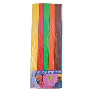 נייר קרפ מעורב 10 יח
